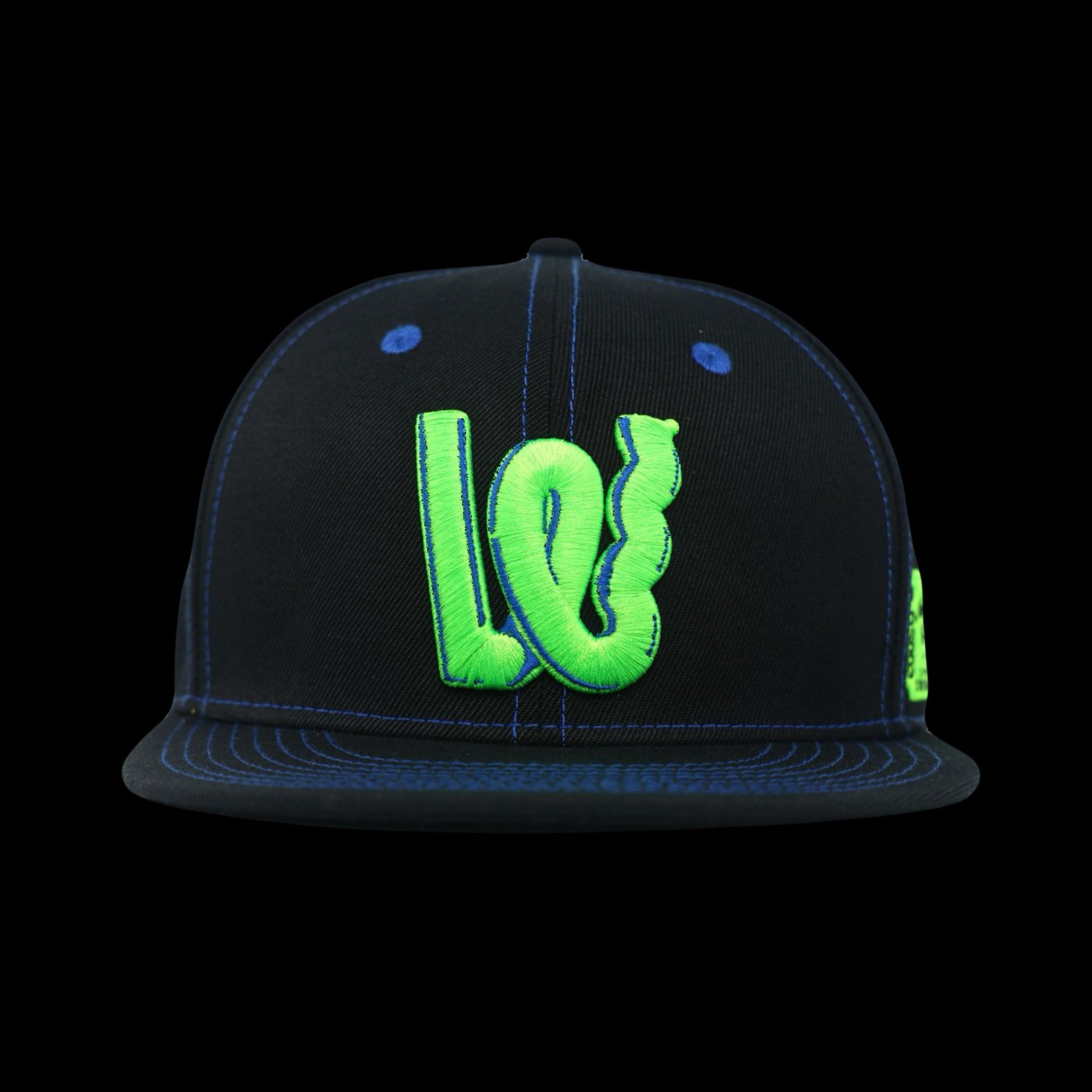 Staple ‘W’ Fitted Cap — Blue/Green